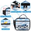 Adornori Airplanes Printed Large Backpack Set with Lunch Box Lightweight Water Resistant Travel Laptop Backpacks Casual Daypacks view 3