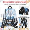Adornori Airplanes Printed Large Backpack Set with Lunch Box Lightweight Water Resistant Travel Laptop Backpacks Casual Daypacks view 4