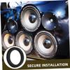 Amosfun Car Speaker Spacer Adapter for 1.5 Inch High and Mid Tweeter Mount Bracket Ring Enhance Your Vehicle's Audio Experience Fits Most Car Models view 2