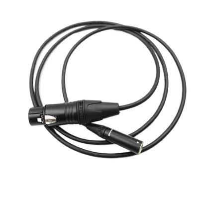 EFQSTKX MINI XLR 3pin Male to XLR 3pin Female for Blackmagic Pocket Cinema 4k Camera Audio Line Cable(Length-5cm)