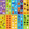 100 Sheets Halloween Stickers for Kids(Over 1250pcs), Cute Halloween Stickers Bulk for Pumpkin Party Favors Decoration Gifts Treat Bags Goodie Bags Filler view 2