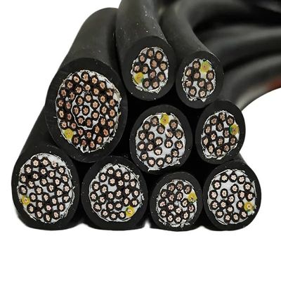 1m 10/14/16/20/24/30-core CNC High Flexibility Resistance to Bending 20-17awg Tow Chain Shielded Cable servo Motor Power Cable(14 cores,1.0MM 17 AWG)