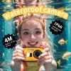 Underwater Camera with 64GB Card,48MP HD Bare-Body 11FT Waterproof Camera for Snorkeling Compact Floatable Digital Camera 2 Batteries and Tripod Come Together (Yellow) view 2