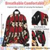Adornori Red Floral Cherry Blossom Large Backpack Set with Lunch Box Lightweight Water Resistant Travel Laptop Backpacks Casual Daypacks view 4