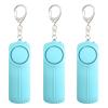 3 Personal Protection Alarm Keychains, 130 Db Siren, Led Light Feature, Abs Material for Longevity, Portable Security Tool, Blue view 1