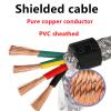 4/5-core 12-26AWG Shielded Wire Anti-Interference Pure Copper RVVP Shielded Wire Control Wire 1-Meter Signal Wire(20 AWG,4 cores) view 3