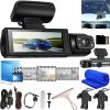 2025 New Enesy Front and Rear Dash Camera, 1080p Night Vision Car Driving Recorder, 24H Parking Mode, Loop Recording, Motion Detection (DashCam+32G Memory Card) view 1