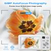 Digital Camera, 4K 64MP Cameras for Photography, Point and Shoot Digital Camera with Auto Focus, Dual Camera, Flash, 16X Zoom, Anti Shake, 32GB Card, Compact Vlogging Camera for Teens, Adults view 2