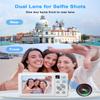 Digital Camera, 4K 64MP Cameras for Photography, Point and Shoot Digital Camera with Auto Focus, Dual Camera, Flash, 16X Zoom, Anti Shake, 32GB Card, Compact Vlogging Camera for Teens, Adults view 4