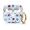 Compatiable with AirPod Pro 2nd/1st Generation Case,Lightweight & Durable Resistant Hard Case with Keychain,Stylish Design AirPod Case Cover for Women(American Stars Stripes) view 1