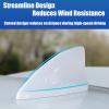 Car Roof Shark Fin Antenna, Compatible with Ford FLEX Vertrek Capri, Adhesive Waterproof Vehicle Exterior Decor Accessories Stickers,Silver view 4