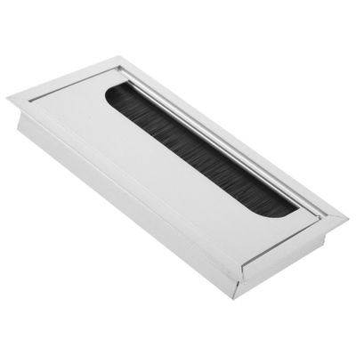 Aluminum Alloy Desk Grommet Cover Organizer for Tidy Workspaces Durable Wire Management for Office Desks Sleek Design for Clean Surfaces Robust and Stylish Cable Box