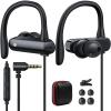 5.9FT Long Cord Wired Earbuds for Chromebook Laptop, 3.5mm Jack Plug Over Ear Hook Headphones for PC Student Kid School, Noise Isolate HiFi Stereo Audio Wrap Around Earphones In Ear Headset for Moto G view 1