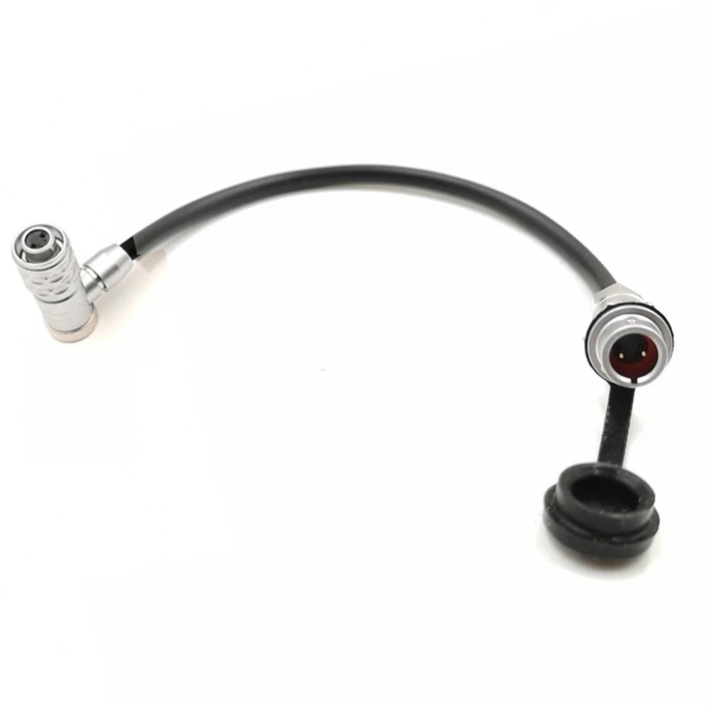 4K Power Cables Extension Power Cable Sf6 2 Pin Male to Female for Blackmagic Pocket Cinema Camera 4K 6k(Angled,70cm)