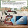 agreilduite Video Audio Guest Book Wedding Phone- Preserve Your Special Occasions, 1080p Record Customized Video Audio Messages, 3.5in Video Audio Phone Guest Book,with 128gb Memory Card,Brown view 4