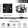 100Pack Self Adhesive Wire Clips Cable Zip Tie Mounts 3/4" Stick Pads Multi-Purpose Wire Tie Mount Base Holders with 6 Inch Zip Ties for Wire Management (Black) view 2