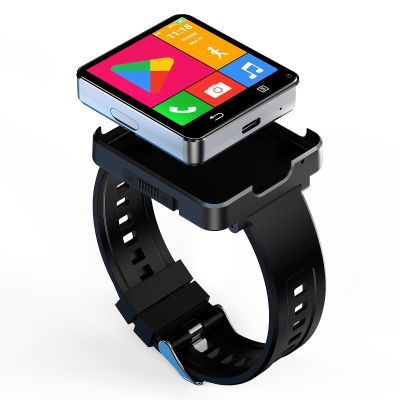 4G Smart Watch Phone, Android 11 Quad Core 4GB+64GB/128GB Smartwatch 2.64" Large Screen Men Watch 1200mAh Type-C Port 5.0MP Dual Camera WiFi Bluetooth GPS Fitness Activity Tracker Watches (128GB)