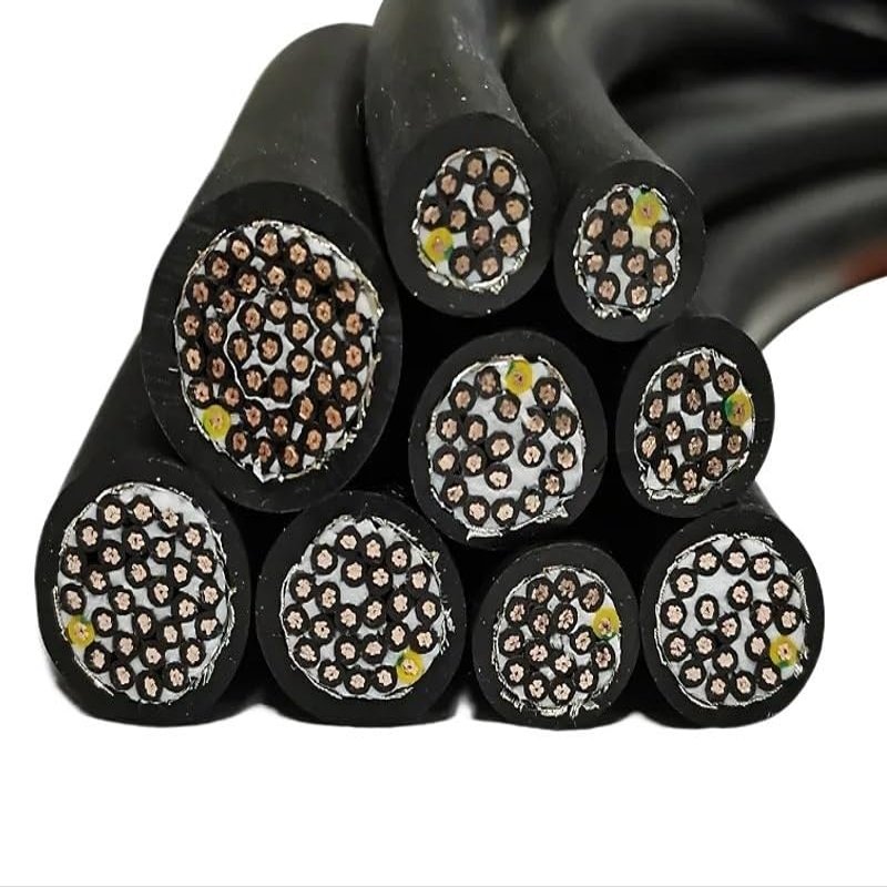 1m 10/14/16/20/24/30-core CNC High Flexibility Resistance to Bending 20-17awg Tow Chain Shielded Cable servo Motor Power Cable(30 cores,1.0MM 17 AWG)