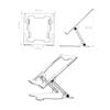 ARTIBETTER Aluminum Alloy Laptop Riser Stand Adjustable Height Design for Ergonomic Comfort Compatible with Laptops for Home Office Outdoor Use view 3