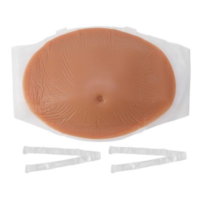 NUMNBE Fake Pregnancy Belly Silicone Breathable Elastic Props for Stage Performance (2-4 Months)