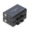 60M HDMI KVM Extender Over Cat5e Cat6 4K30Hz HDMI USB KVM 60M Extender Transmit with Supports Dual Loop Output Function USB Keyboard Mouse Extension view 1