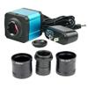 Microscope Kit 14MP Digital Microscope Camera Electronic Eyepiece CCD Camera Video with Adapter for Biological Stereo Microscope Microscope Lens Adapters view 1