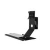 XRXwuf689 Monitor Arm Swivel Head Black Non-Foldable Monitor Stand with Plain Keyboard Tray Monitor Mount Arm view 1