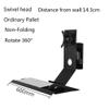 XRXwuf689 Monitor Arm Swivel Head Black Non-Foldable Monitor Stand with Plain Keyboard Tray Monitor Mount Arm view 2