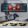 2.5K Mirror Dash Cam with Carplay&Android Auto,10" Rear View Mirror Camera for Cars/Trucks with Voice Control/ 64GB Card/Touch Screen/Parking Monitor/Reverse Assist/Dual Loop Record/WDR Tech view 3