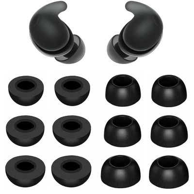 ALXCD Foam Eartips Compatible with Sony LinkBuds Fit Earbuds, S/M/L 3 Sizes 6 Pairs Soft Memory Foam Ear Tips Replacement Earbuds Tips, Compatible with Sony LinkBuds Fit 6 Pairs Black