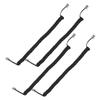4pcs Coiled Telephone Cord Flexible Spiral Wire for Home Office Use Durable Material Compatible with Line Phones Communication Devices Tangle Design view 1