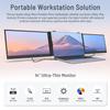 14" Triple Laptop Screen Extender, 1080P FHD IPS Ultra-Slim Portable Dual Monitor for Laptop, USB C HDMI Plug-Play Monitor Extender for Triple Display for MacOS/Windows, Fits 13-17.3" Laptops view 2