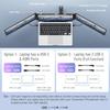 14" Triple Laptop Screen Extender, 1080P FHD IPS Ultra-Slim Portable Dual Monitor for Laptop, USB C HDMI Plug-Play Monitor Extender for Triple Display for MacOS/Windows, Fits 13-17.3" Laptops view 3