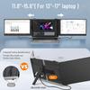 14" Triple Laptop Screen Extender, 1080P FHD IPS Ultra-Slim Portable Dual Monitor for Laptop, USB C HDMI Plug-Play Monitor Extender for Triple Display for MacOS/Windows, Fits 13-17.3" Laptops view 4