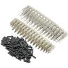 100 Pairs 2.54mm Terminals Connector Jumper Wire Cable Pin Male and Female 2.54mm and 100PCS 1x1p for Dupont Connector Housing Female Pin Connectors Housing Jumper view 1