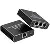 Upgrade Ethernet Splitter 1 to 3 High Speed 1000Mbps, LAN with USB Power Cable, RJ45 for Cat5/5e/6/7/8 Cable Gigabit Internet [3 Devices Simultaneously Networking] (Gigabit Ethernet Spltter 1 to 3) view 1