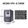 0.75 1.5 2.2kwVFD Frequency Converter Frequency Inverter 0.75 1.5 2.2kw 220V Single Phase 380V 3 Phase Inverters & Converters(1PH 220V 0.75KW) view 2