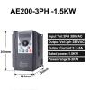 0.75 1.5 2.2kwVFD Frequency Converter Frequency Inverter 0.75 1.5 2.2kw 220V Single Phase 380V 3 Phase Inverters & Converters(3PH 380V 1.5KW) view 2