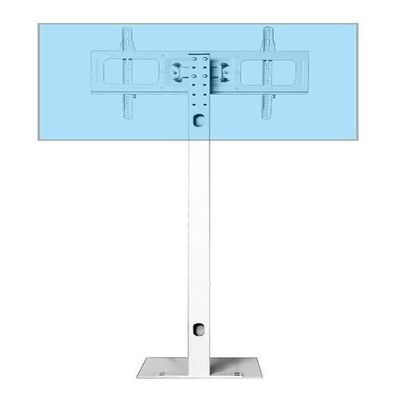 Universal Adjustable Floor TV Stand for 32-70 Inch TVs, Tilt & Swivel Mount with Cable Management, White