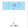 Universal Adjustable Floor TV Stand for 32-70 Inch TVs, Tilt & Swivel Mount with Cable Management, White view 1