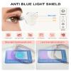 LEXNHOM Blue Light Blocking Glasses For Women Men, Blue Light Glasses Cat Eye with Eye Strain & Anti Eyestrain for Computer Reading Gaming Phone, Gafas with Spring Hinge (Clear & Clear Champagne) view 2