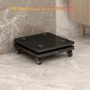 2PCS Floors Speaker Stands with Wheels, Speaker Isolation Feet Platform, Mobile Subwoofer Base, Riser Stabilizer for Standard Speaker view 2