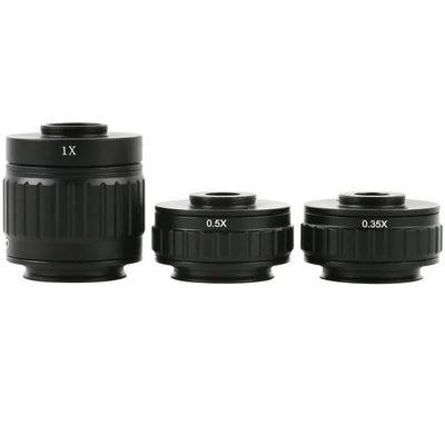 1pc 0.3X 0.35X 0.4X 0.5X 1X Adapter Lens 38mm to C-Mount Connector Trinocular Stereo Microscope Tube for Digital Camera Focusing(1X0.35X0.5X)