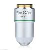 1pc 195 Plan Achromatic Objective Lens 4X 10X 20X 40X 60X 100X Biological Microscope RMS Thread 160/0.17 195mm(20X) view 1
