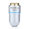 1pc 195 Plan Achromatic Objective Lens 4X 10X 20X 40X 60X 100X Biological Microscope RMS Thread 160/0.17 195mm(20X) view 4