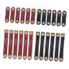 VILLCASE 24Pcs Cow Leather Cable Winders Cord Organizers for USB Headphones Anti-winding Storage Clips for Home and Travel Keep Cables Tidy and Clean view 1