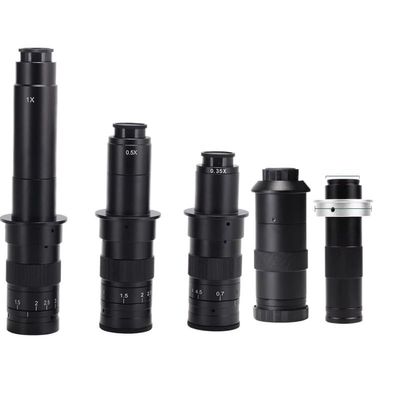 1pc 100X 130X 180X 200X 300X Video Microscope Camera Objective Lens Adjustable Zoom Lens Accessories C-Mount(180X)