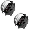 2 Pack Hard for Garmin Forerunner 570 42mm/47mm Case with Screen Protector, Hard PC Protective Case Shockproof Anti-Scratch Bumper Cover (Black/Black, Garmin Forerunner 570 47mm) view 1