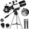 Refraction Astronomical Telescope with Portable TripodMonocular Telescopio Space Observation Scope Outdoor view 1