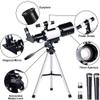 Refraction Astronomical Telescope with Portable TripodMonocular Telescopio Space Observation Scope Outdoor view 2